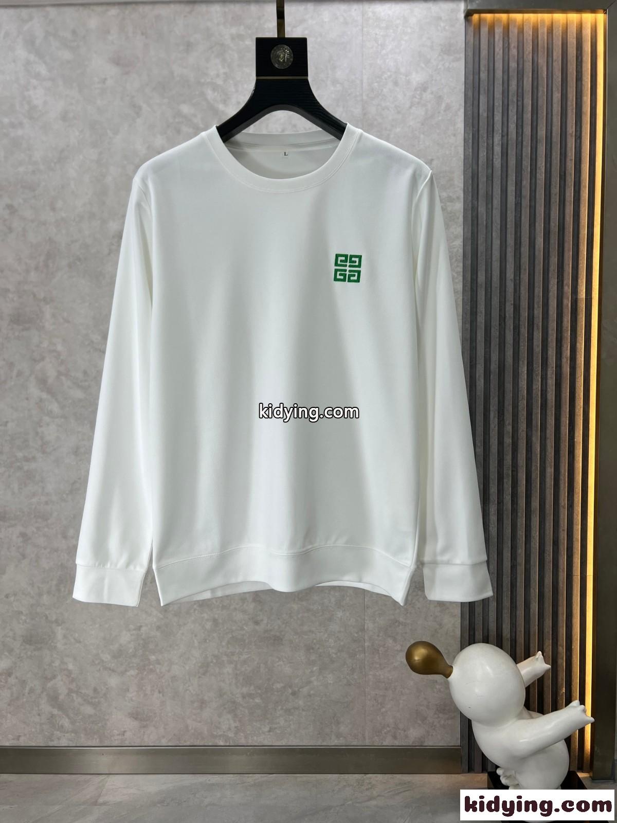 クルーネック 4G スウェットシャツ ジバンシィ Tシャツ コピー 長袖Tシャツ ホワイト-0