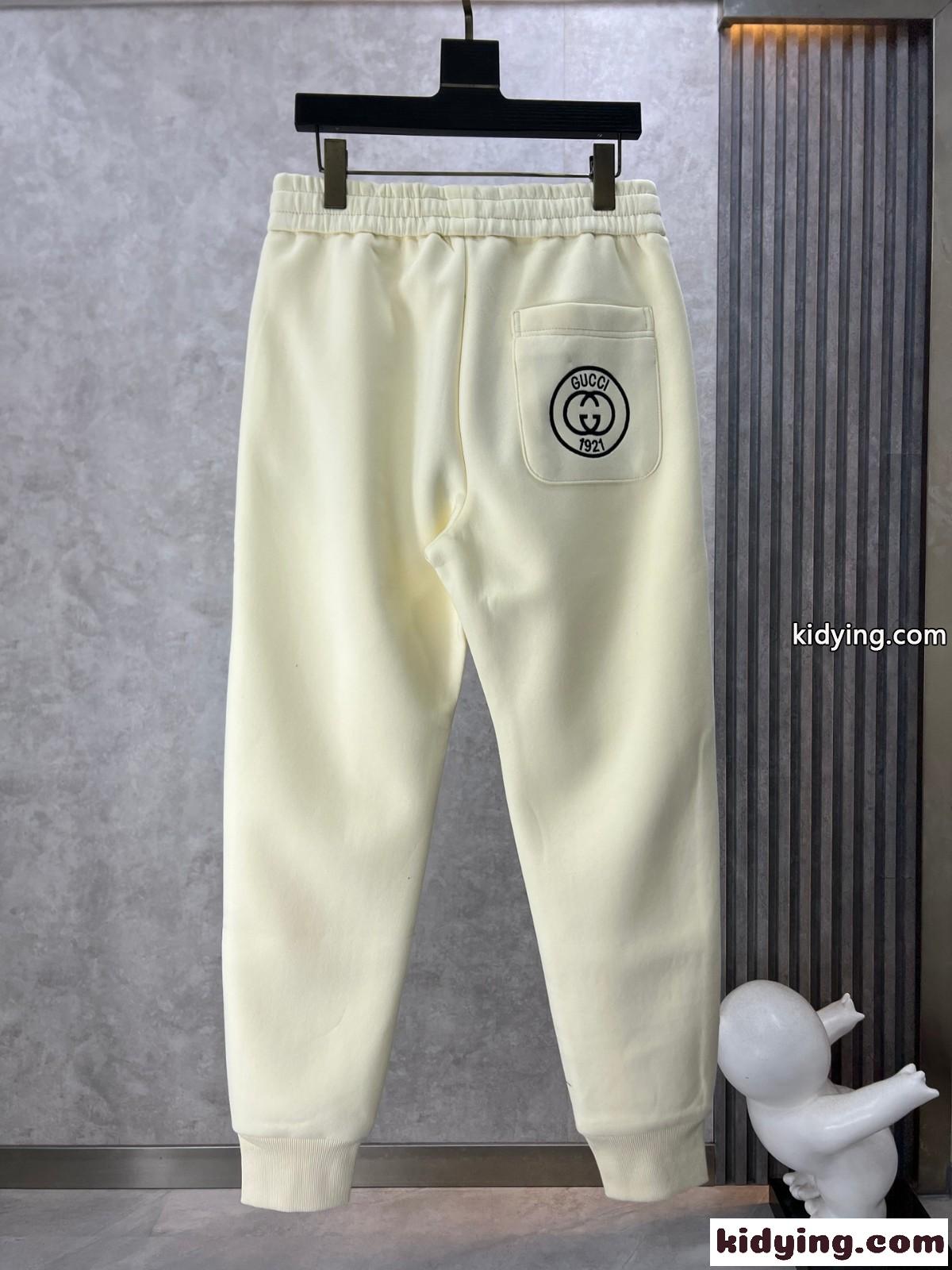 定番 カジュアル グッチ パンツ コピー メンズ スウェットパンツ ベージュ-0