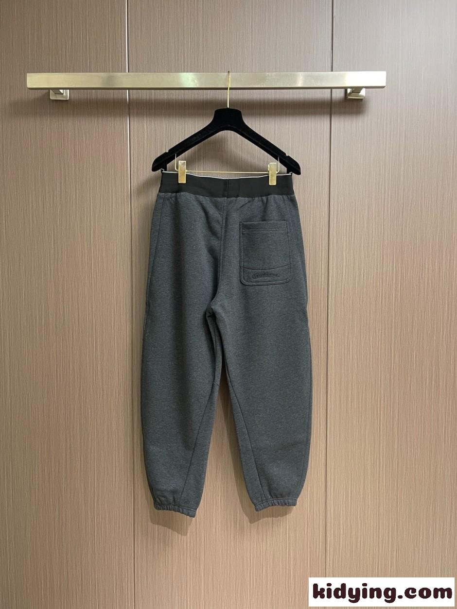ロゴウエストバンド クロスパッチ スウェットパンツ クロムハーツ パンツ 偽物 グレー-1