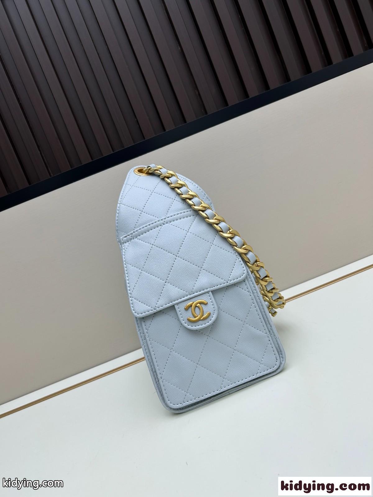 CHANEL25 ホーボーバッグ スモール シャネル バッグ コピー ライトブルー-0