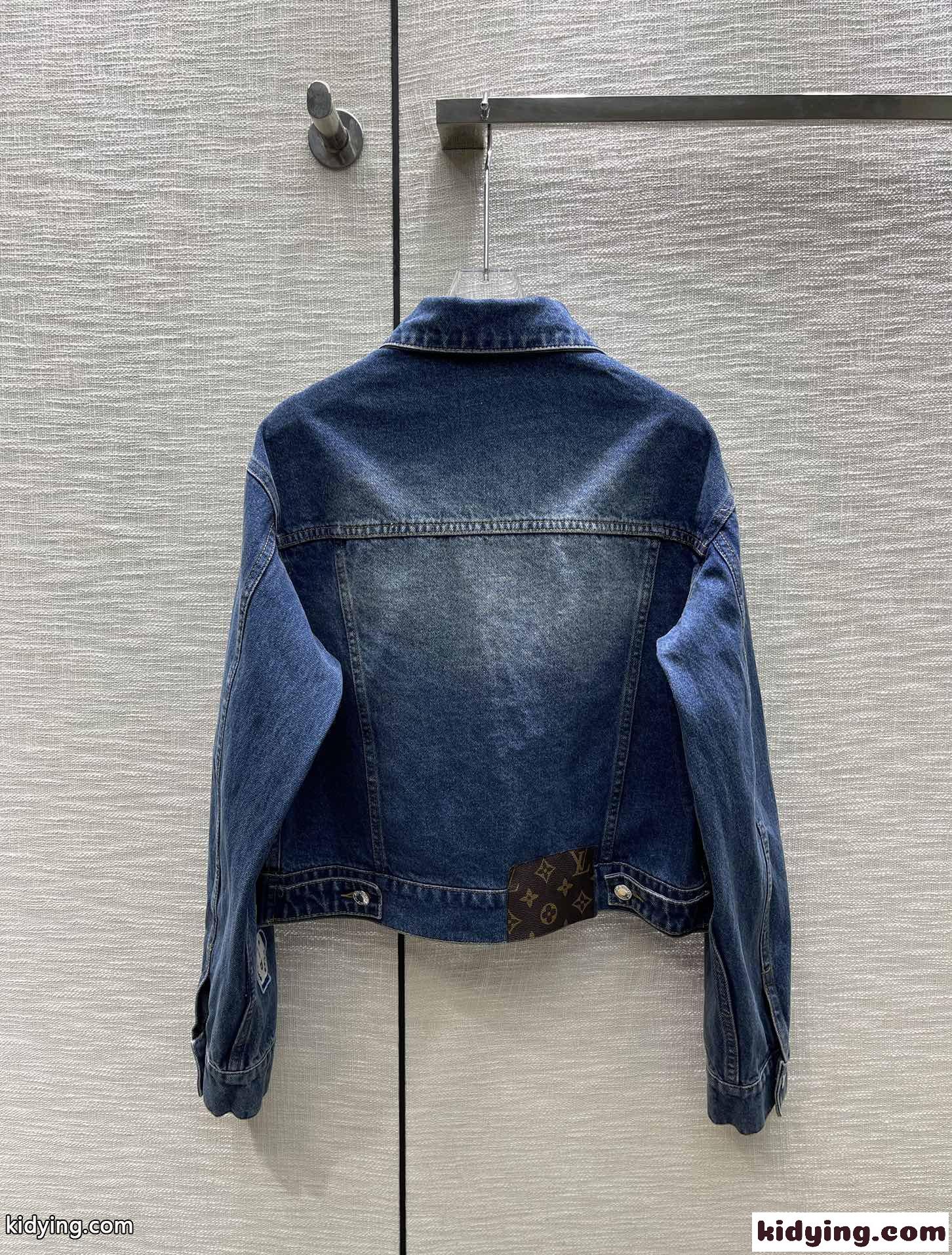LV × YK フェイスパッチフィットデニムジャケット ルイ・ヴィトン ジャケット コピー-3