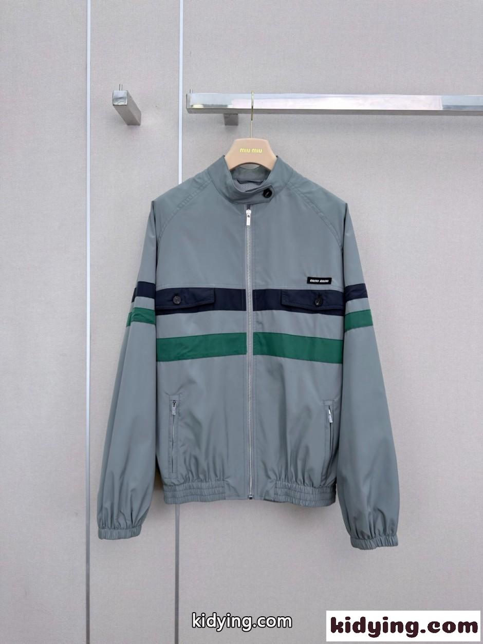 洗練された おしゃれ トラックジャケット ミュウミュウ ジャケット コピー ブルゾン-1