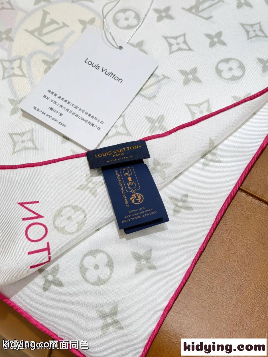 LV × TM カレ90・スーパーフラット ルイ・ヴィトン スカーフ コピー-4