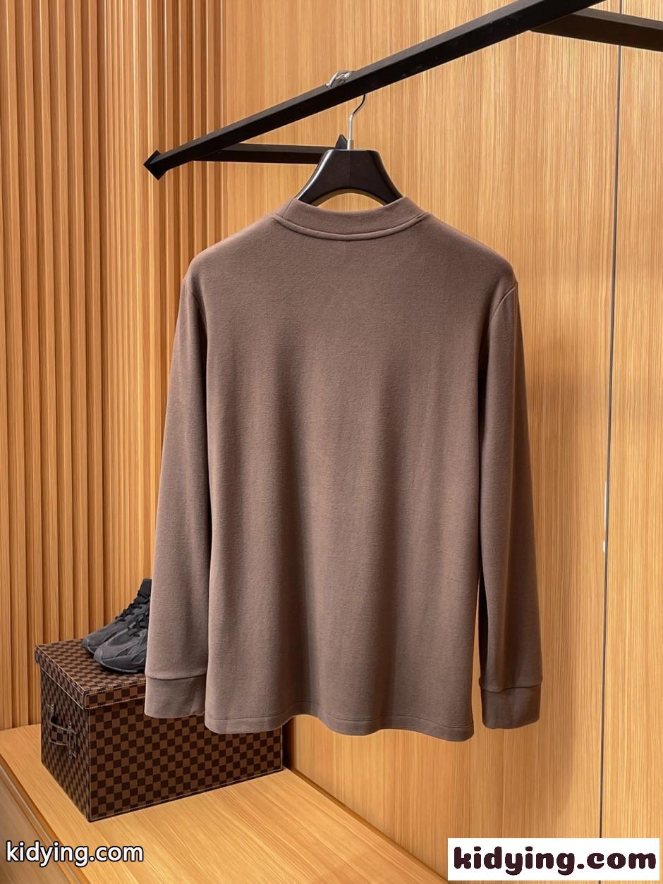 ヒューゴ・ボス Tシャツ 偽物 ベーシック 秋冬 厚手 長袖Tシャツ トップス-4