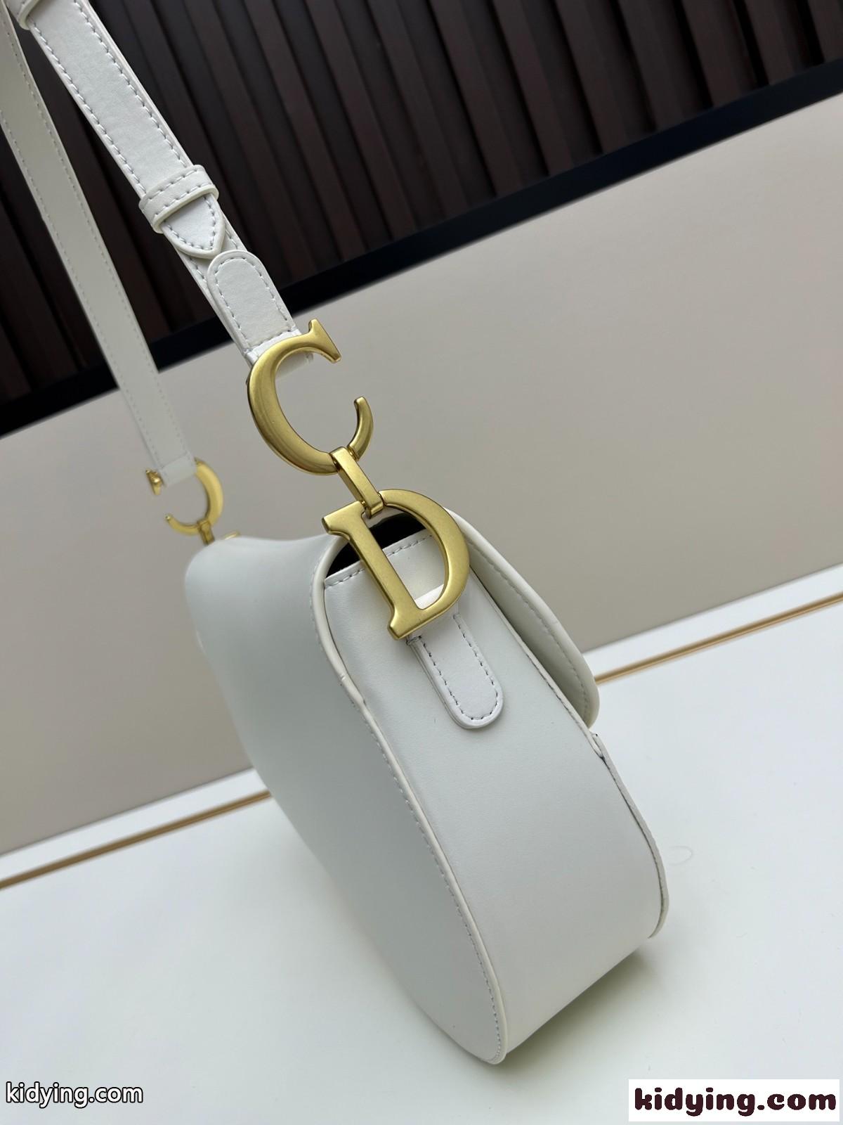ディオール Saddle ストラップ付き ソフトバッグ ミディアム コピー ホワイト-2