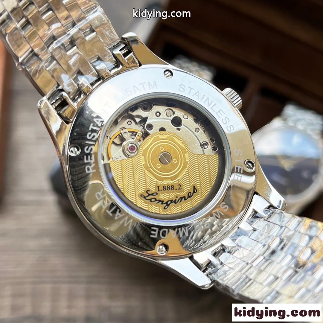シンプル ビジネス 定番 人気 日付表示 ロンジン 時計 コピー 40mm メンズ おしゃれ 腕時計-4
