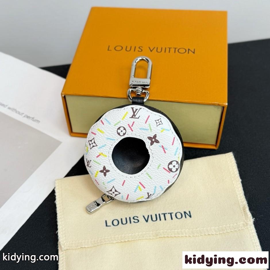 バッグチャーム･LV ドーナッツ ルイ・ヴィトン キーホルダー 偽物 ホワイト-0