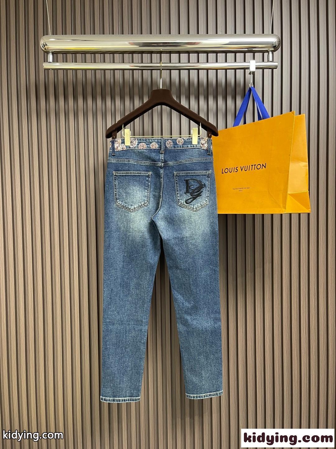 ドルチェ&ガッバーナ ジーンズ 偽物 カジュアル 合わせやすい デニムパンツ-1
