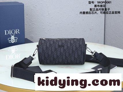 ディオール バッグ 黒コピー ディオールROLLER DIOR OBLIQUEメンズショルダーバッグ 円筒バッグ-3