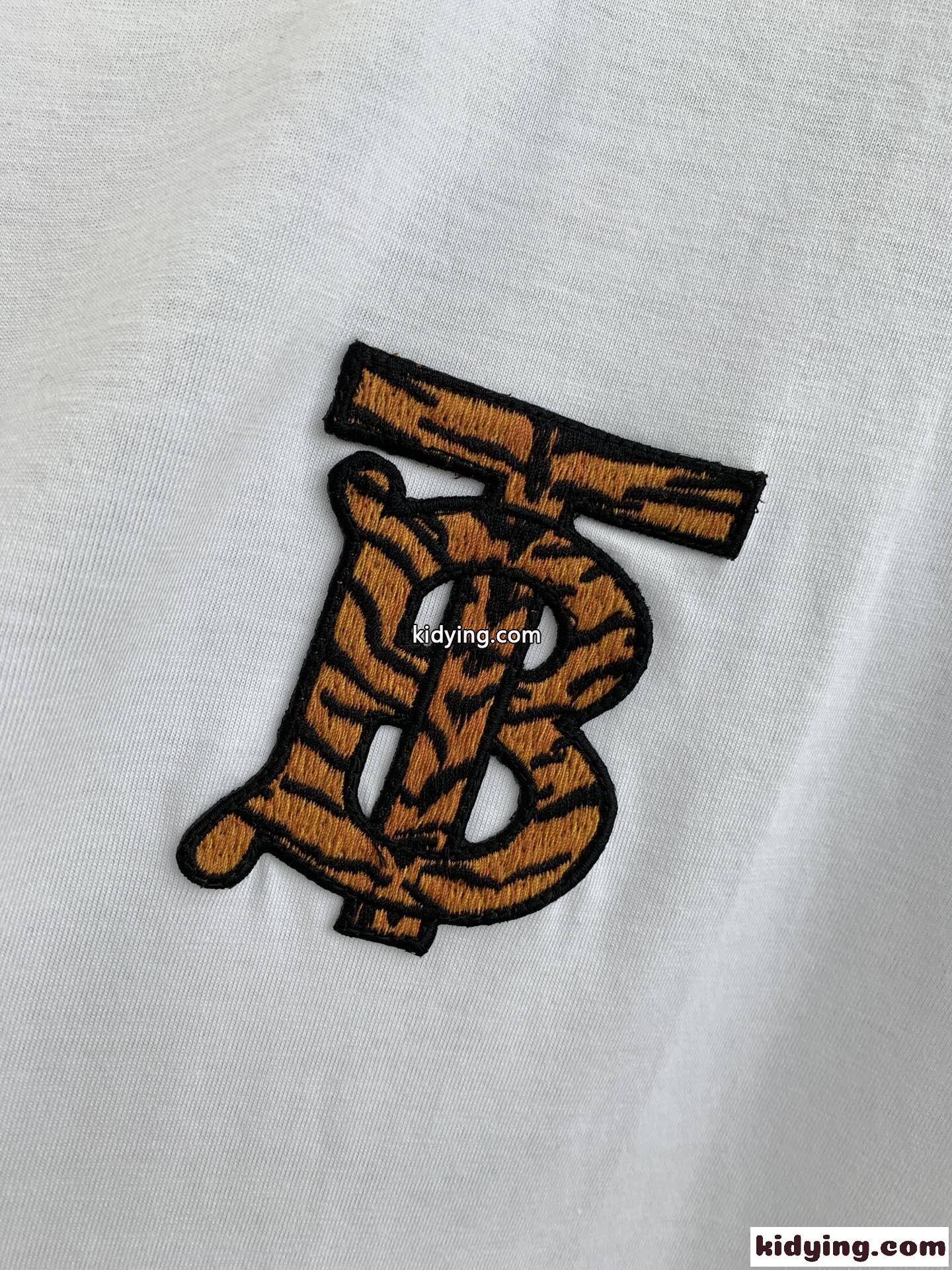 春夏 人気 定番 クルーネック カジュアル ロゴ バーバリー 半袖Tシャツ コピー おしゃれ ゆったり ホワイト ブラック-4