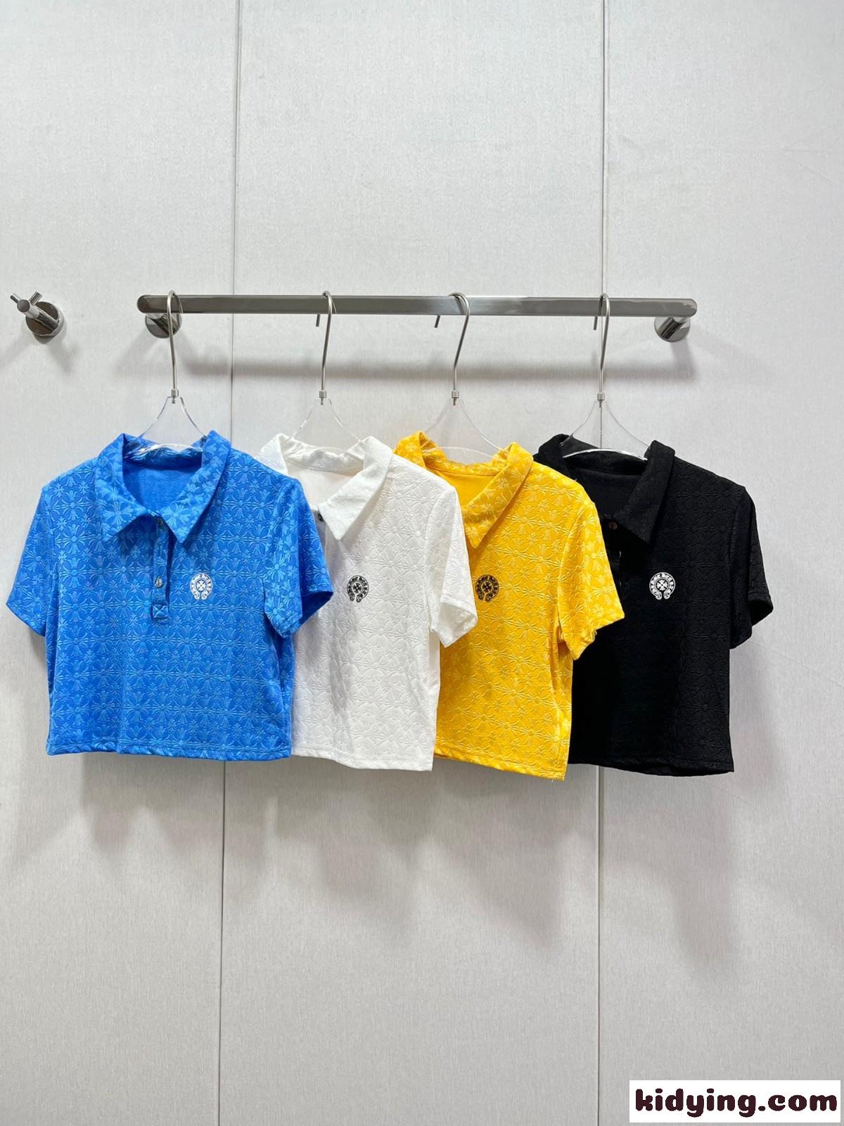 春夏 新作 ショート丈 クロムハーツ Tシャツ コピー レディース ポロシャツ-1