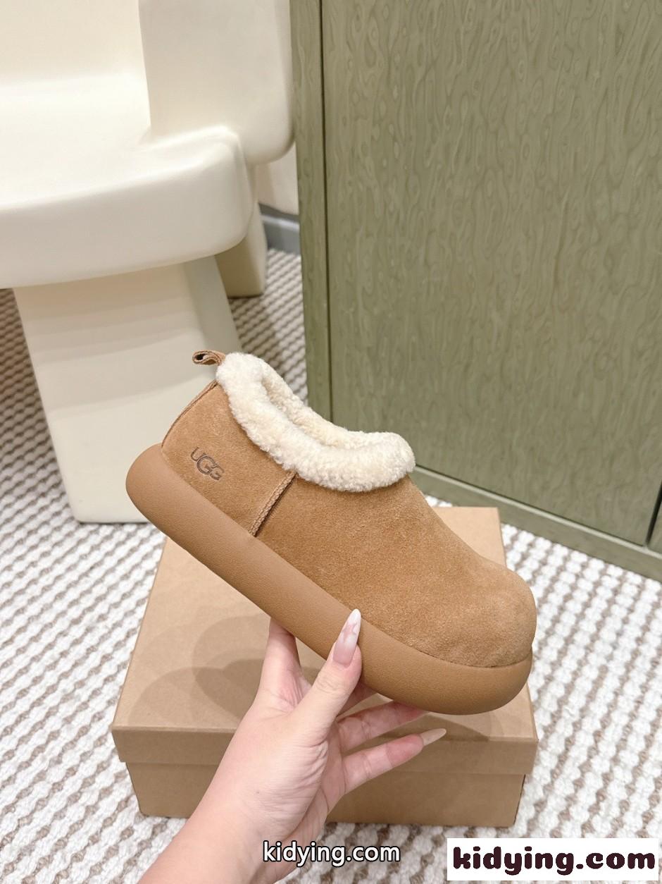 ふわふわ 人気 UGG アグ ムートン スリッポン スーパーコピー 合わせやすい-0