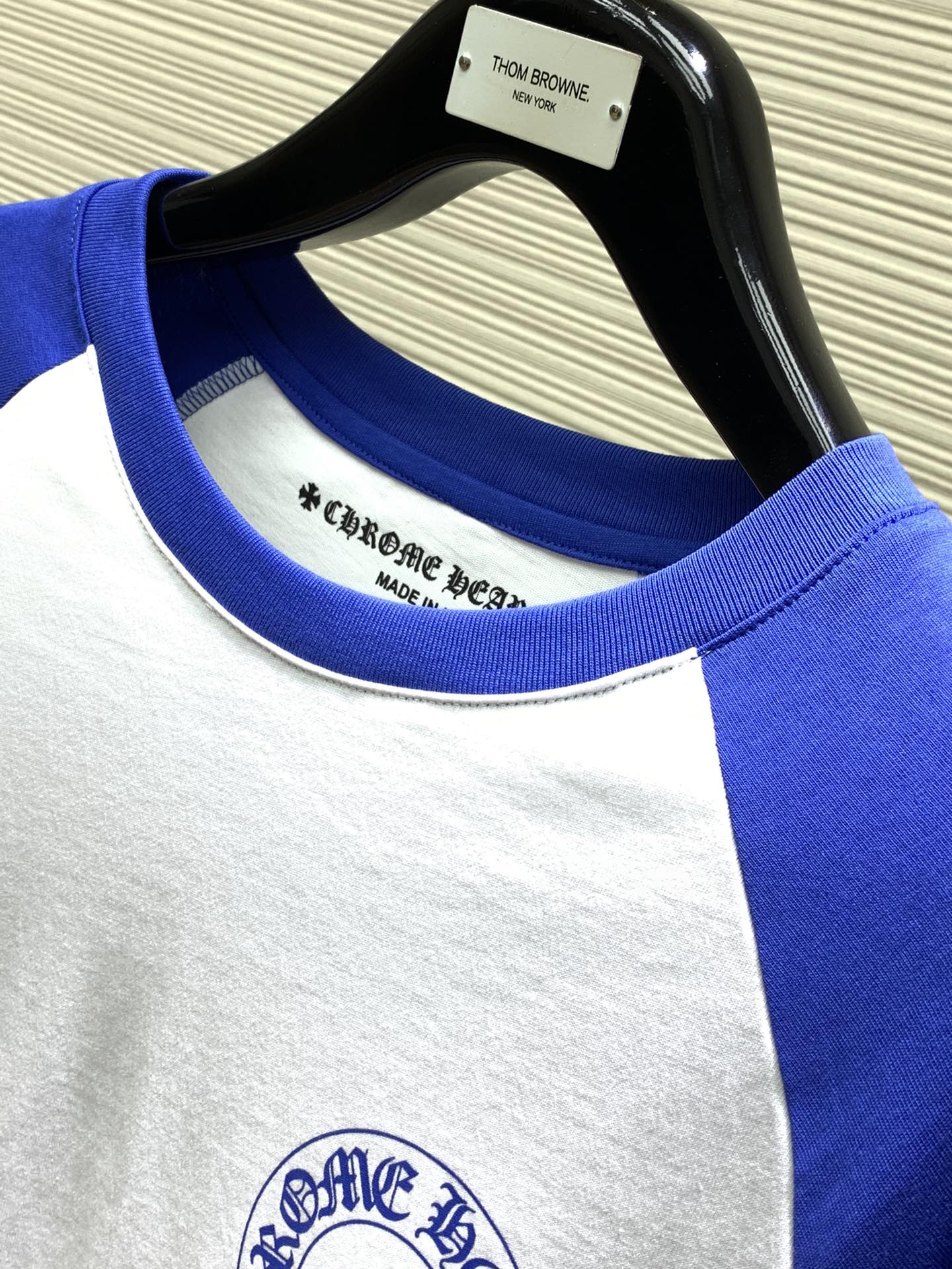 人気 おしゃれ プリント クロムハーツ Tシャツ コピー 配色 長袖Tシャツ-0