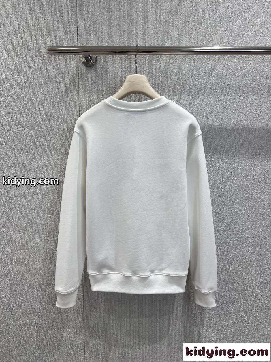 プリント コットンフリース スウェットシャツ グッチ Tシャツ 偽物 ホワイト-1
