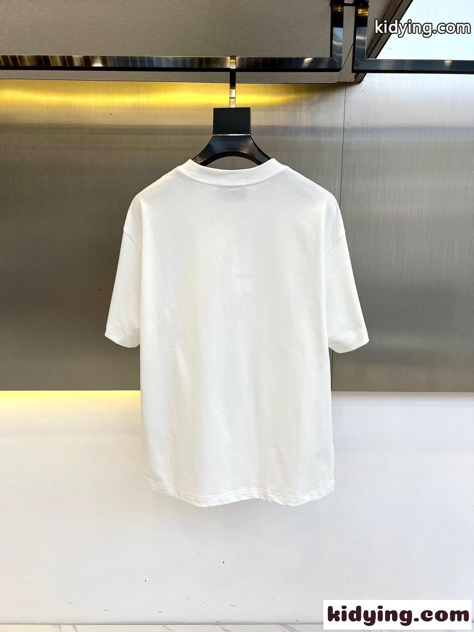 グッチ Tシャツ コピー お洒落 ロゴプリント 半袖Tシャツ ホワイト-3