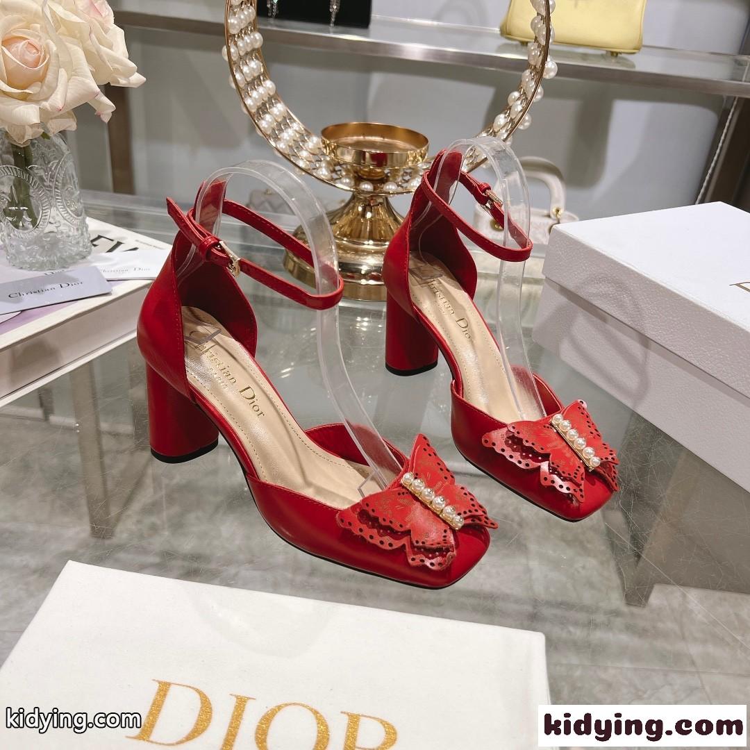 エレガント Dior Tale パンプス クリスチャン・ディオール パンプス コピー レッド-0