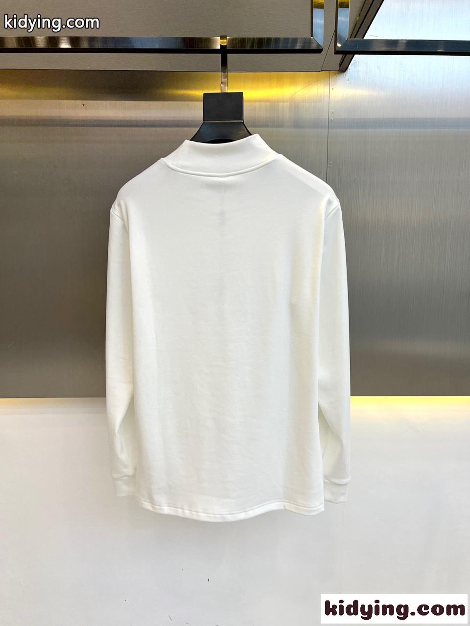 ベーシック 着回し コットン 長袖Tシャツ フェンディ Tシャツ コピー ホワイト-4