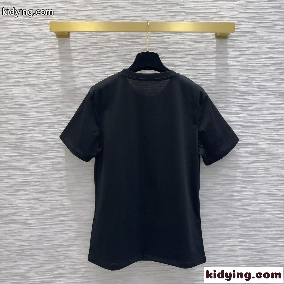 定番 カジュアル ヴィトンストラップTシャツ ルイヴィトン Tシャツ コピー ブラック-4