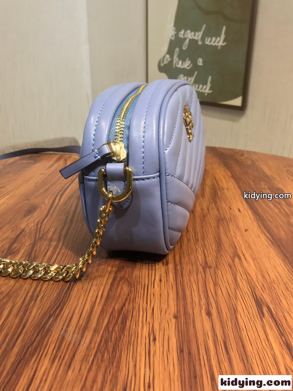 レディース ラムスキン カメラバッグ ショルダーバッグ トリー バーチ バッグ コピー 人気 コンパクト キルティング 斜め掛け-3