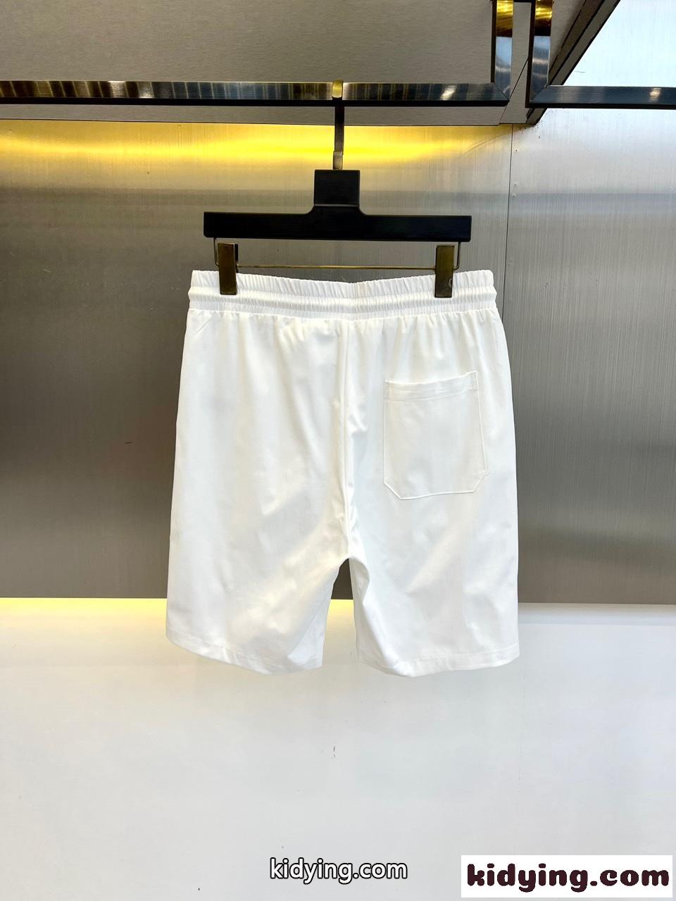 シンプル ロゴ入り ショートパンツ グッチ パンツ 偽物 メンズ ホワイト-0