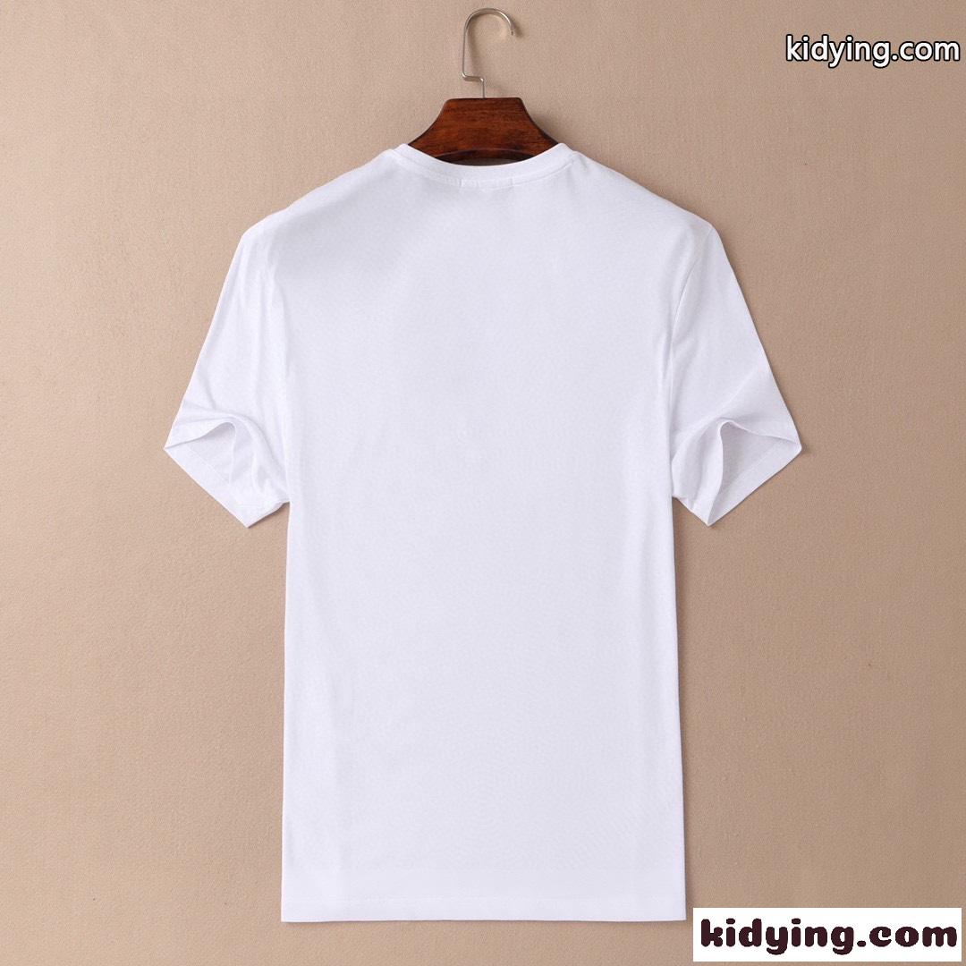 定番 人気 着回し プリント クルーネック プラダ 半袖tシャツ コピー シルケット コットン-4
