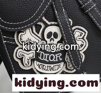 Diorディオ鞍胸包,斜めがけバッグ クリスチャンディオール バッグ 人気コピー 黒粒面牛皮革-4