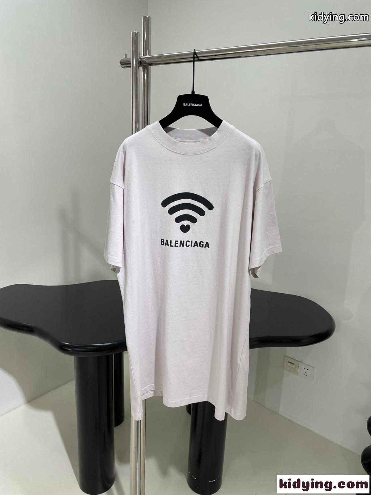 カジュアル バレンシアガ 半袖Tシャツ コピー オーバーサイズ Tシャツ ユニセックス ホワイト-0
