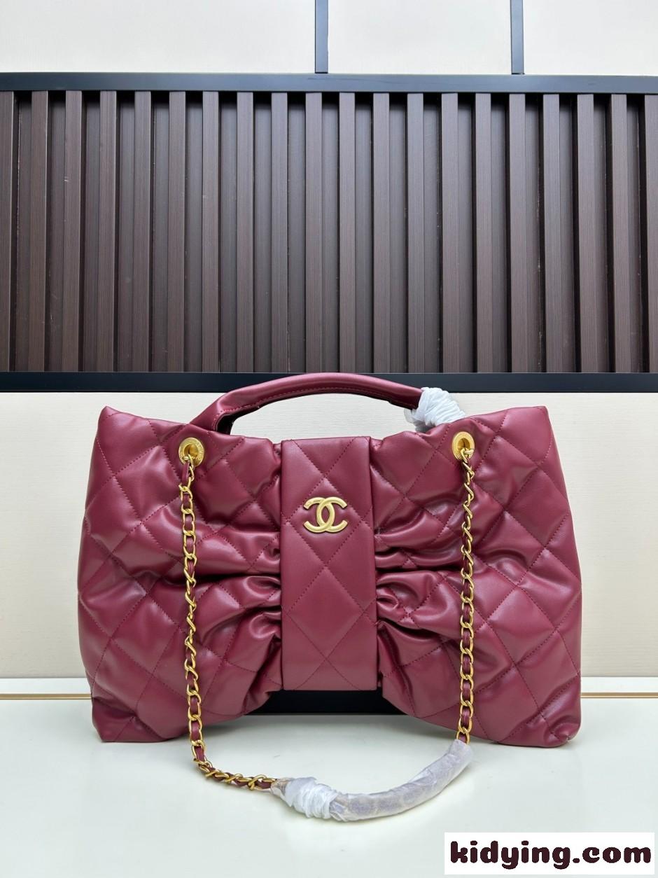 フェミニンに♪CHANEL マトラッセ リボン バッグ 25K シャネル コピー レッド-1