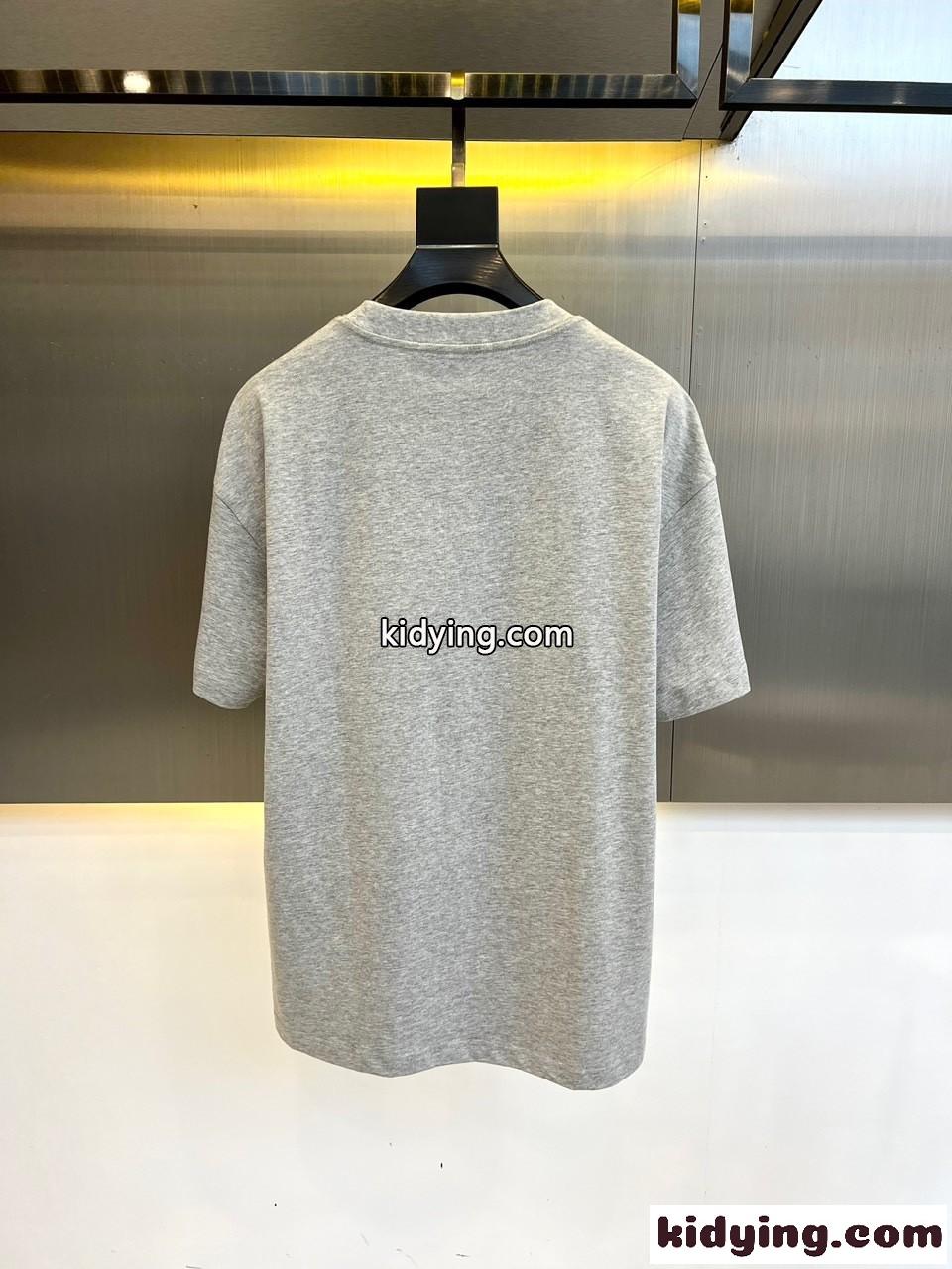グッチ 半袖Tシャツ コピー 快適 コットン Tシャツ クルーネック グレー-3