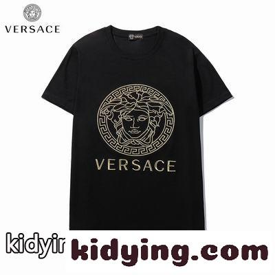 ヴェルサーチェ 半袖Tシャツ コピー ヴェルサーチェ 半袖Tシャツ コピー 定番 レディース 人気 トップス Xクルーネック コットン 着心地いい-2