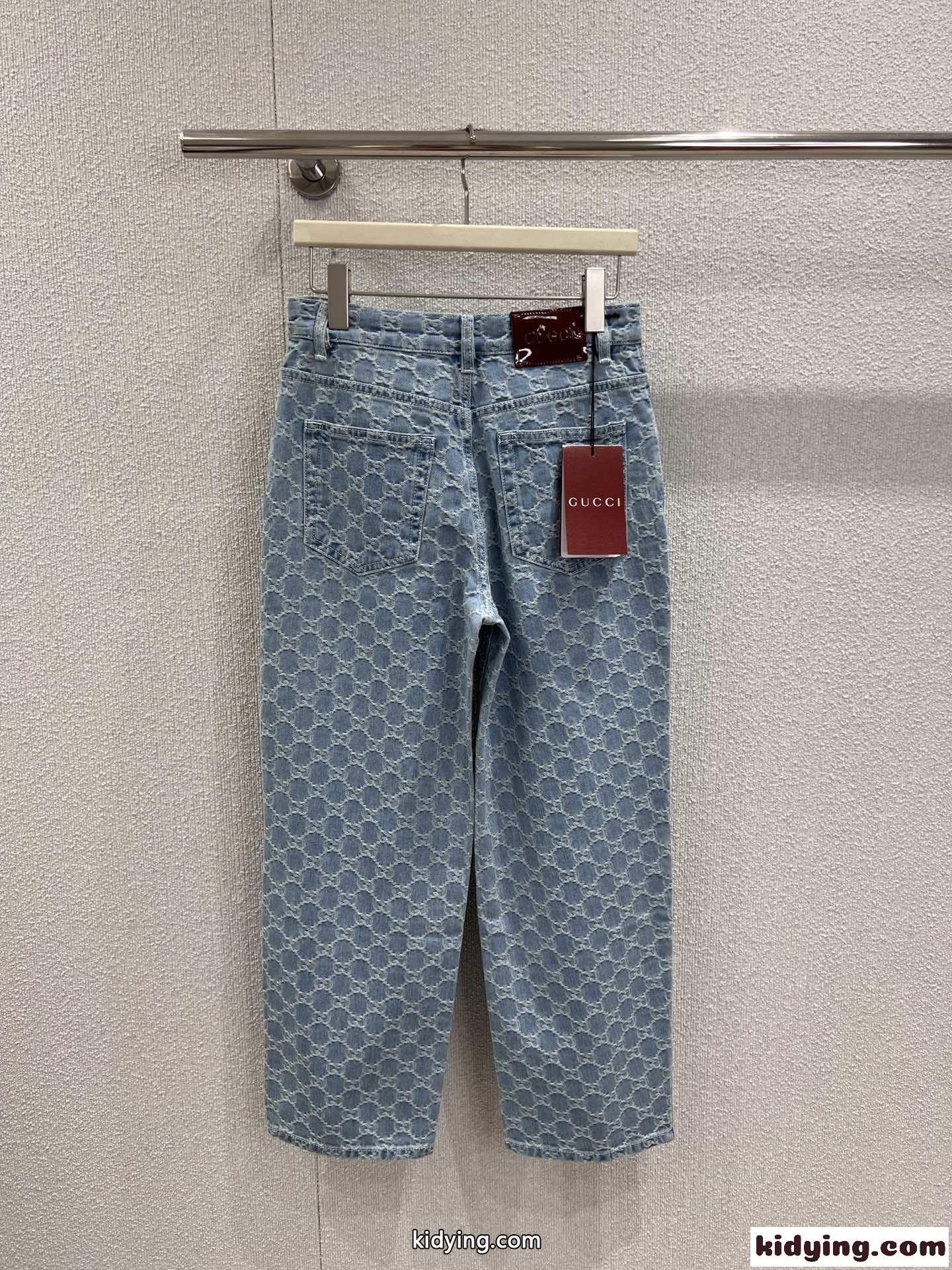 GGデニムジャカード パンツ グッチ ジーンズ コピー レディース デニムパンツ-2