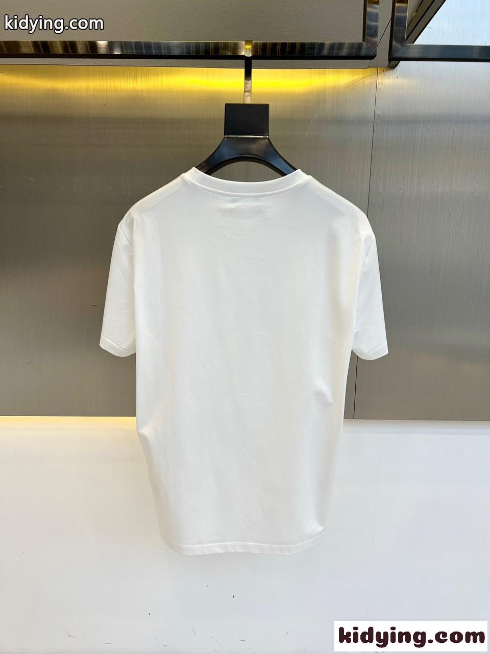 シンプル おしゃれ 半袖Tシャツ ヴェルサーチェ Tシャツ コピー クルーネック ホワイト-3
