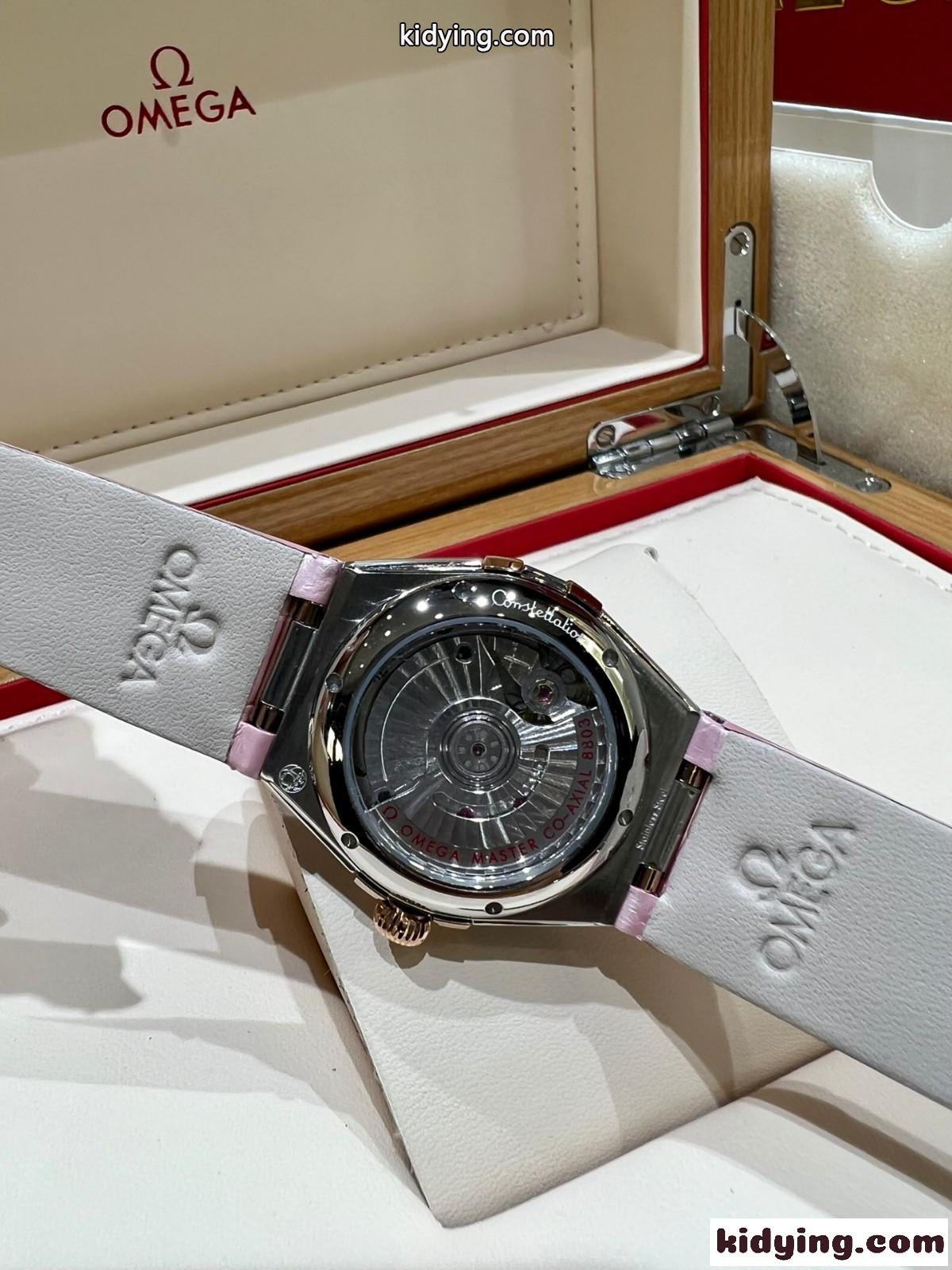 上品 オメガ 時計 コピー 腕時計 おしゃれ 人気 ウォッチ 34mm レディース エレガント-4