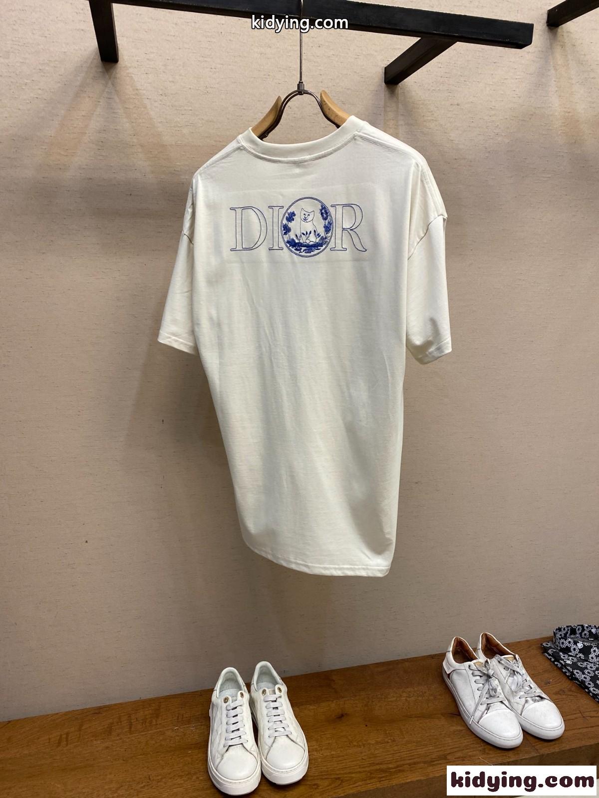 クリスチャン・ディオール Tシャツ コピー DIOR AND HYLTON NEL Tシャツ ホワイト-2