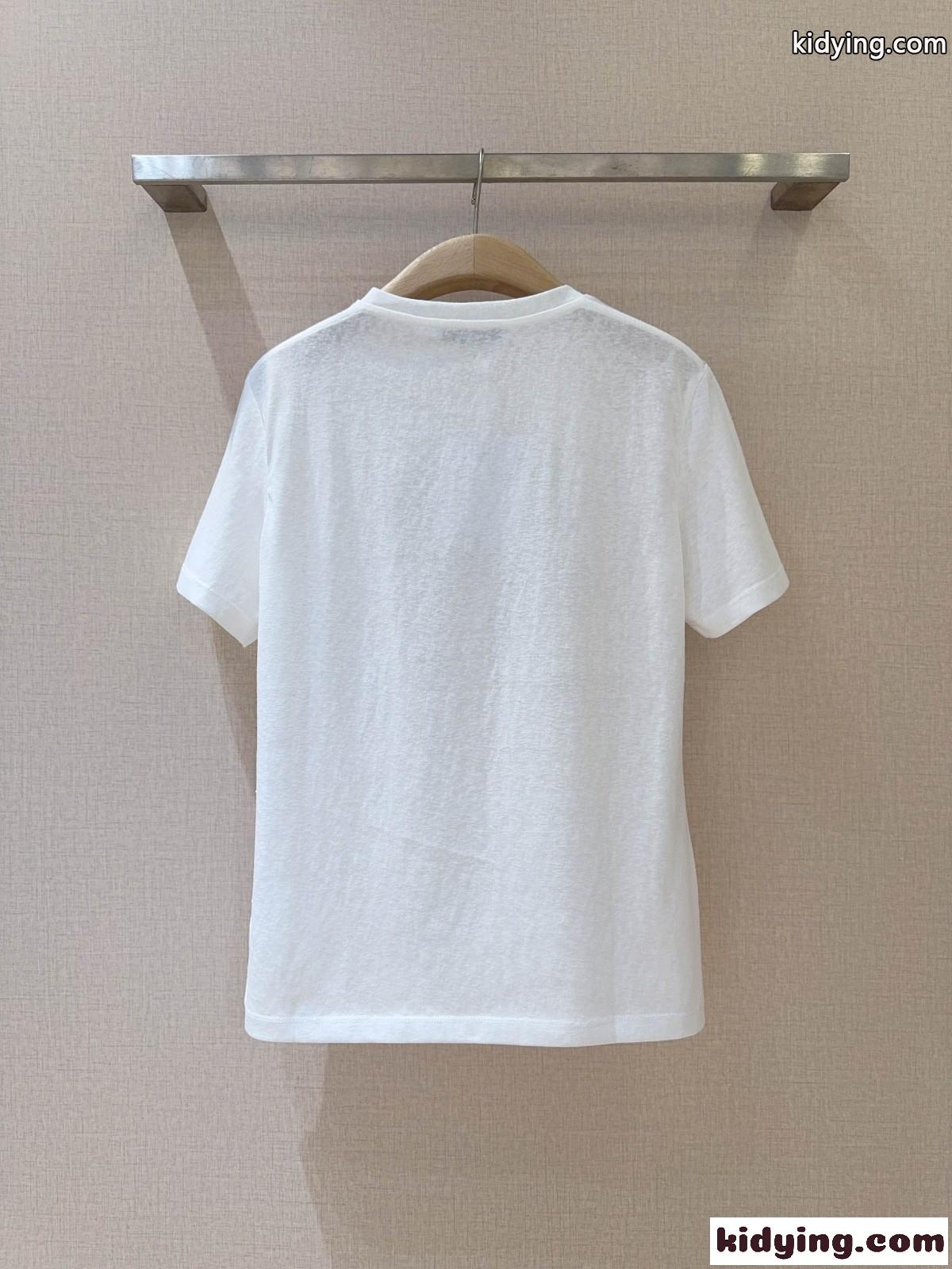おしゃれ プリント クリスチャン・ディオール Tシャツ 偽物 クルーネック-2