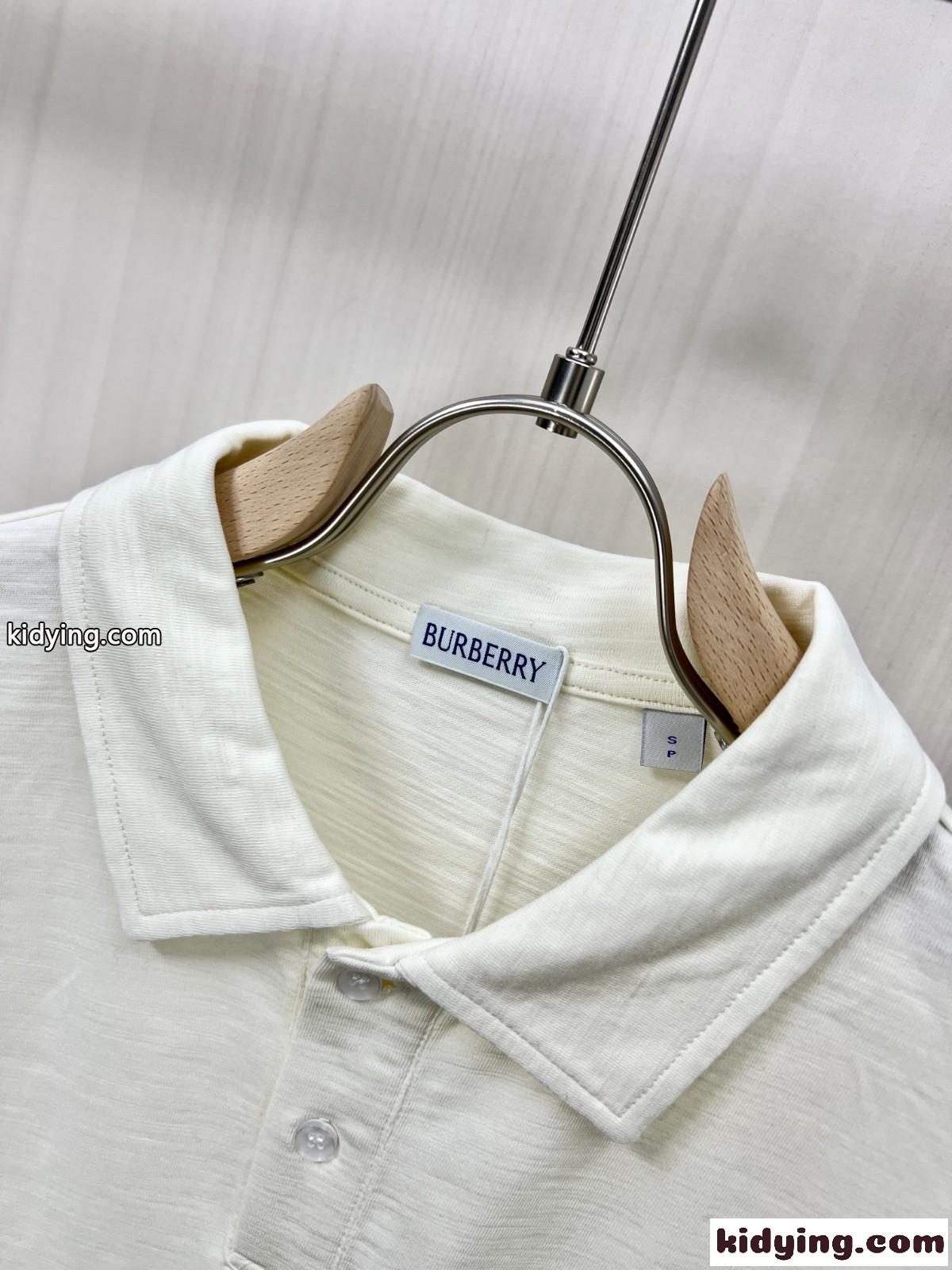 EKD ストライプ コットンポロシャツ バーバリー Tシャツ コピー ベージュ-2