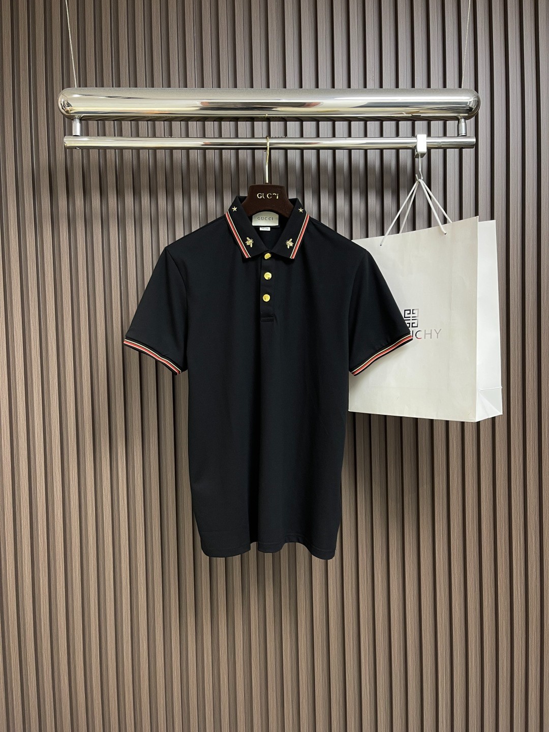洗練された グッチ Tシャツ 偽物 コットンピケ ポロシャツ 半袖トップス-1