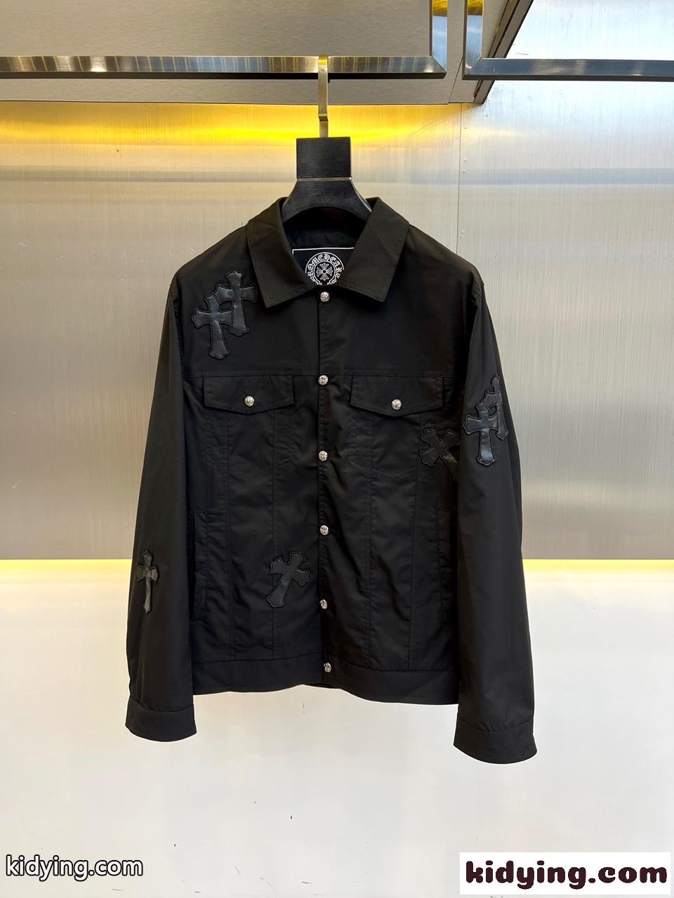 洗練された クロスパッチ ロゴ クロムハーツ ジャケット コピー メンズ-1