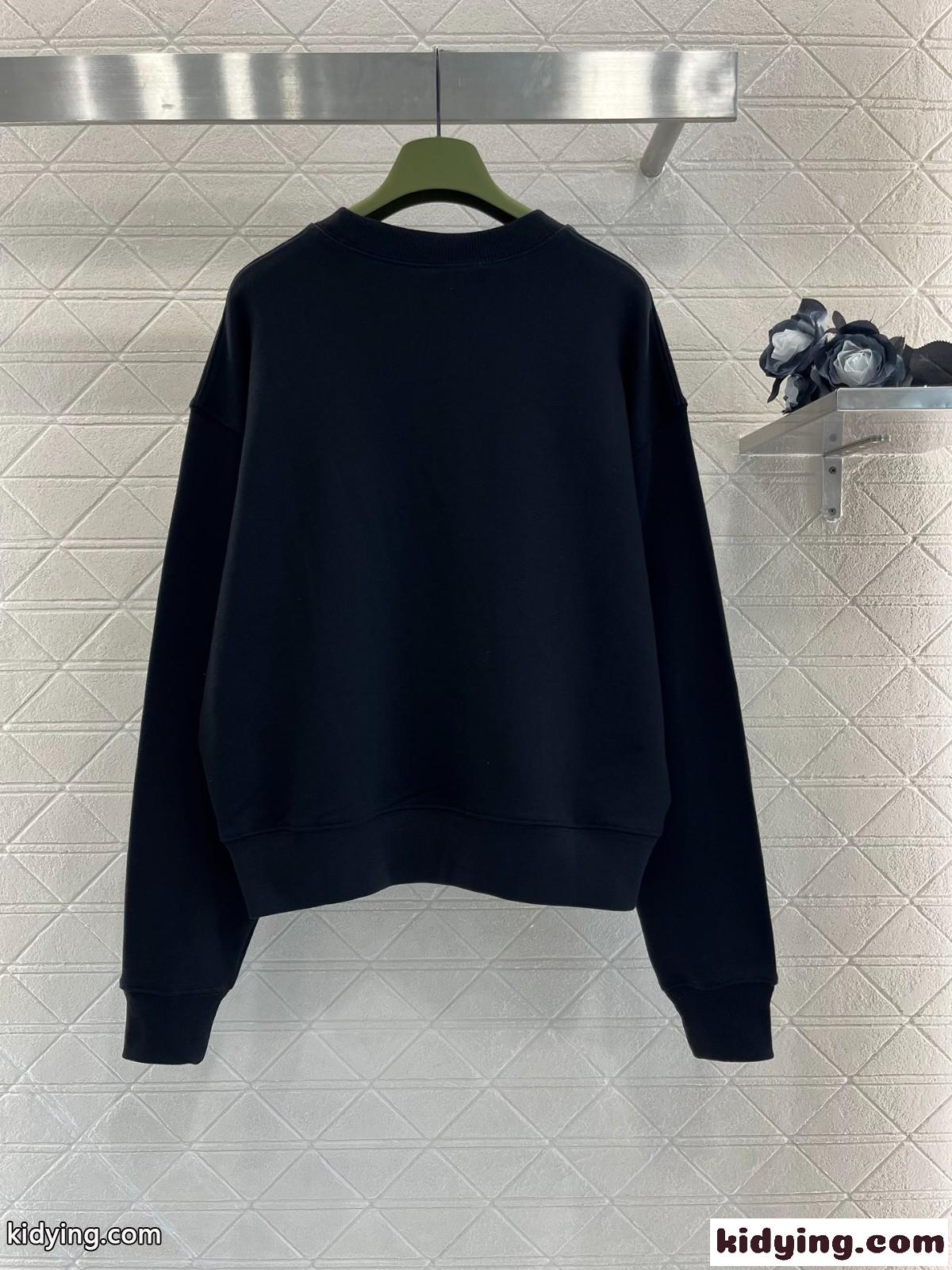 GUCCI プリント コットン スウェットシャツ グッチ Tシャツ コピー ブラック-1