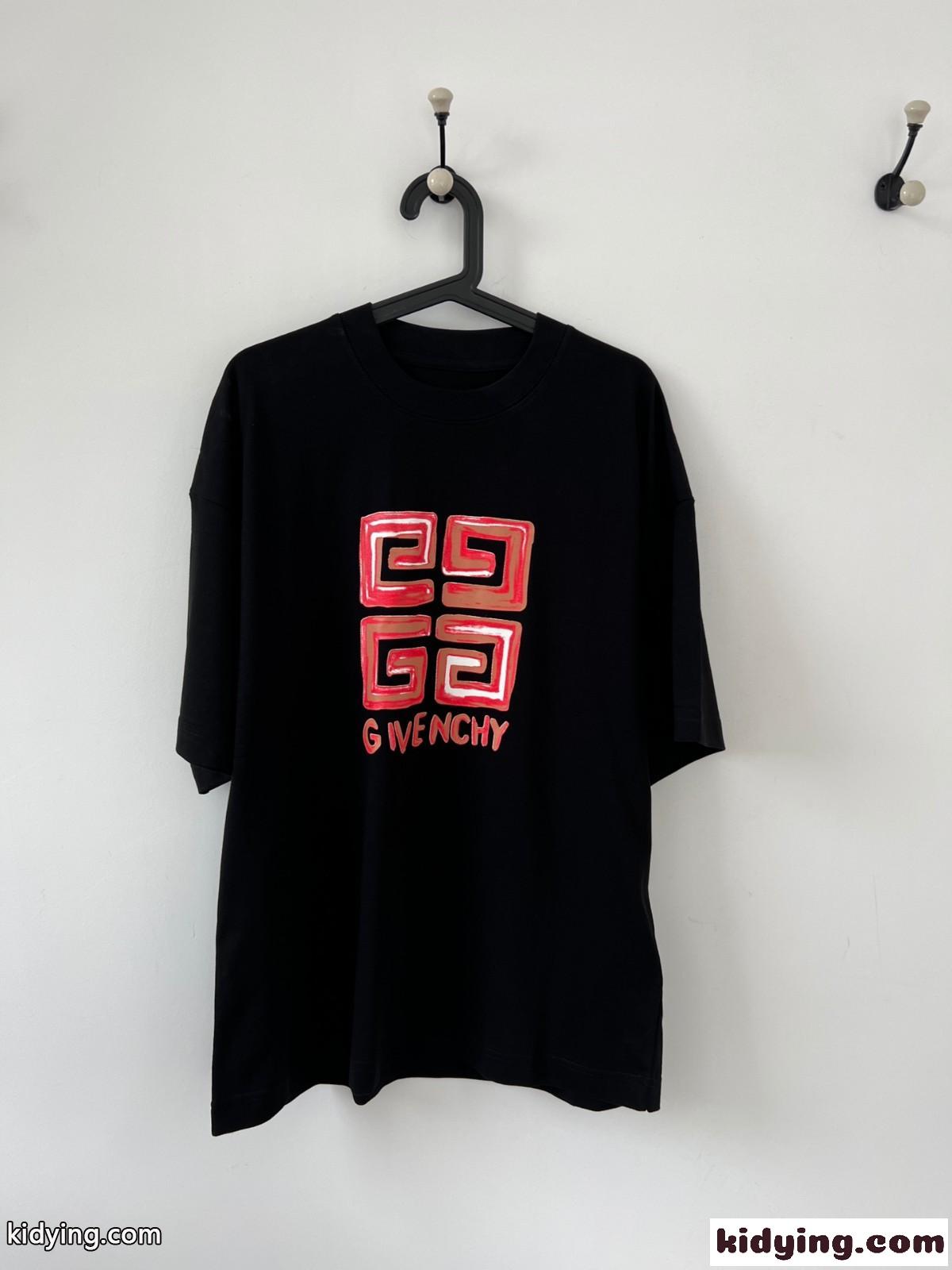 オーバーサイズ ユニセックス コットン 4G 半袖Tシャツ ジバンシィ Tシャツ コピー-0