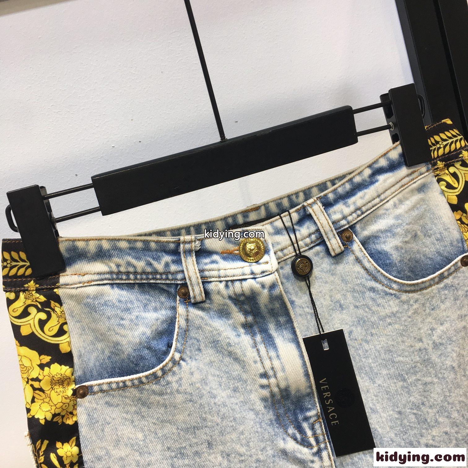 おしゃれ サイド ライン デニム ヴェルサーチェ ジーンズ コピー レディース ファッション-3