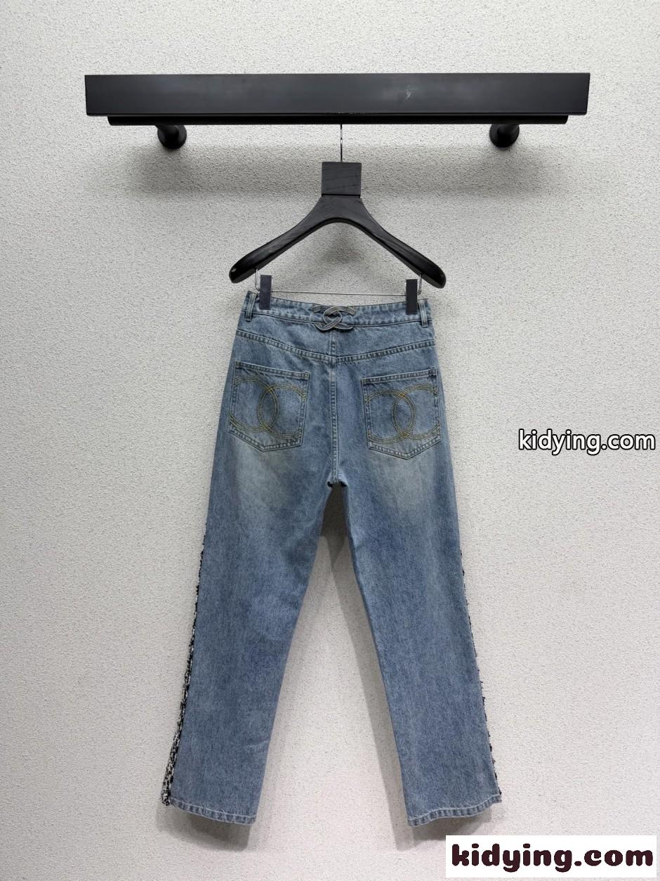 ベーシック CCロゴ シャネル ジーンズ コピー 合わせやすい デニムパンツ-3