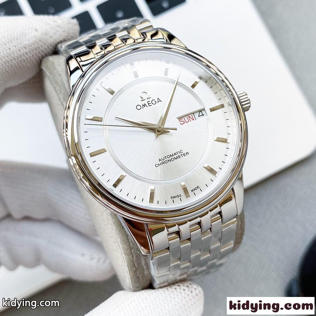 シンプル 40mm 自動巻き ビジネス おしゃれ オメガ 時計 コピー 人気 メンズ 腕時計-1