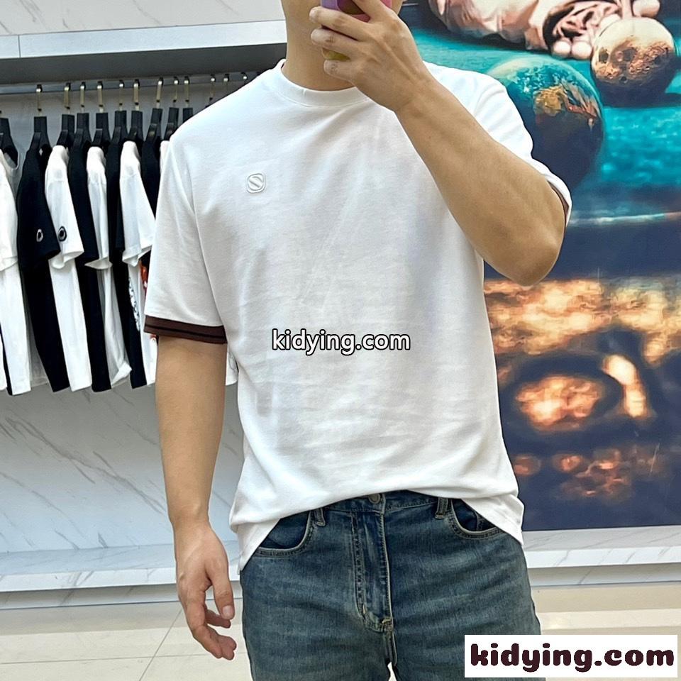 カジュアル ゆったり 快適 エルメネジルド・ゼニア 半袖Tシャツ コピー ホワイト-2
