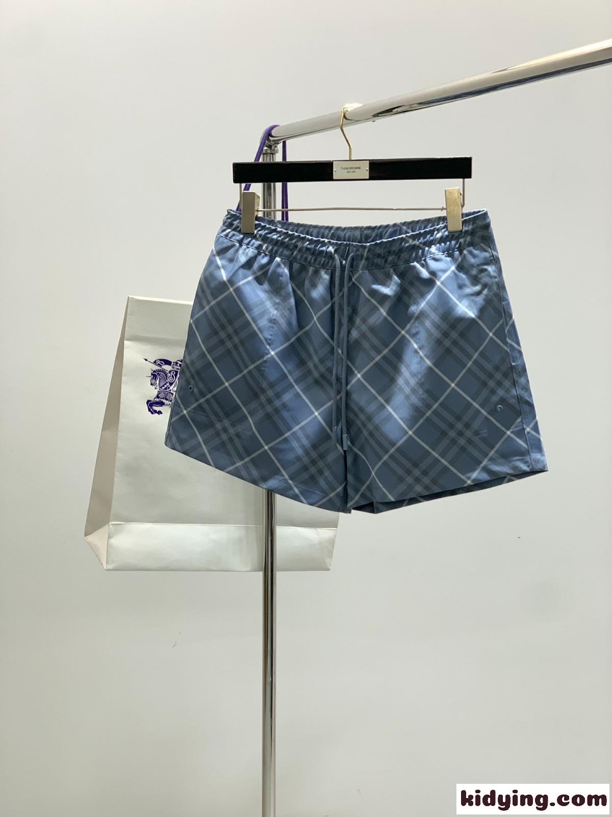 定番 チェック柄 ショートパンツ バーバリー パンツ コピー グレー-0