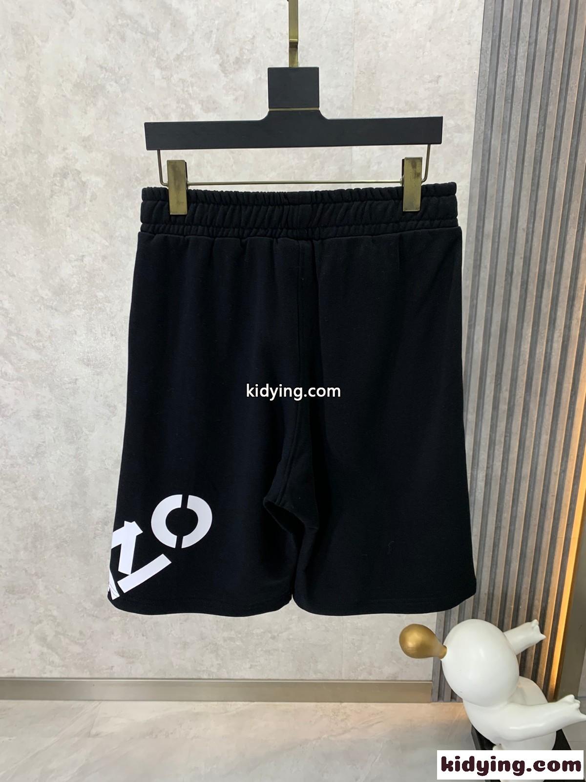 カジュアル ロゴ メンズ ショートパンツ ケンゾー パンツ コピー ブラック-2
