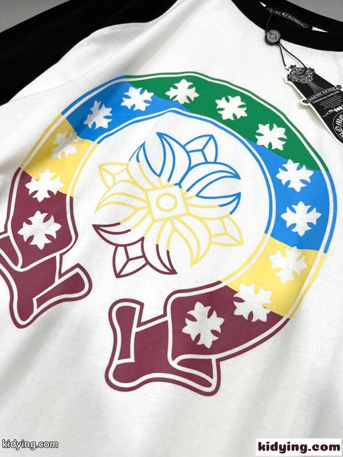 クロムハーツ Tシャツ コピー クルーネック カジュアル 定番 おしゃれ プリント 長袖-2