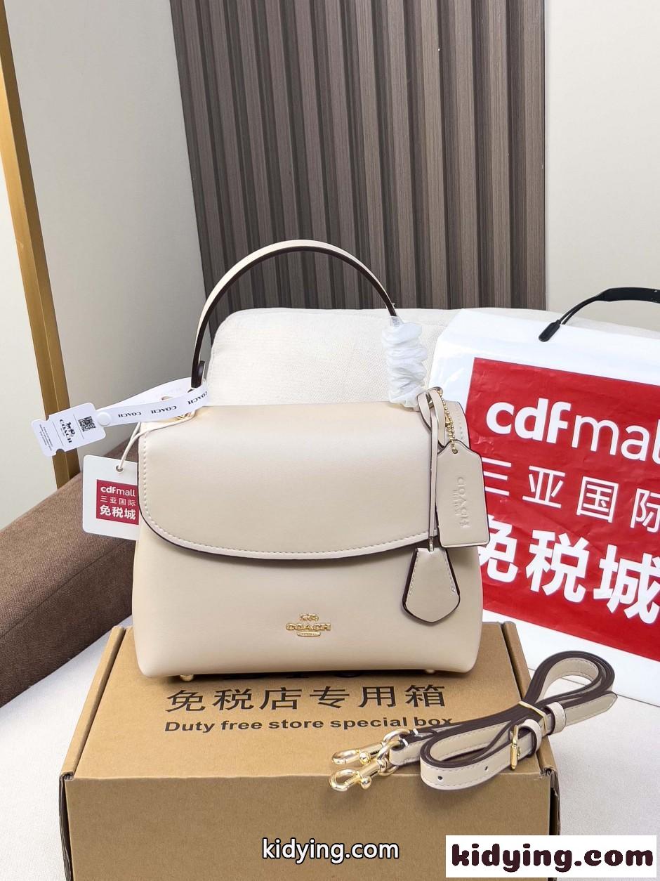 上品 クラシック コーチ バッグ スーパーコピー レザー フラップ ハンドバッグ-3