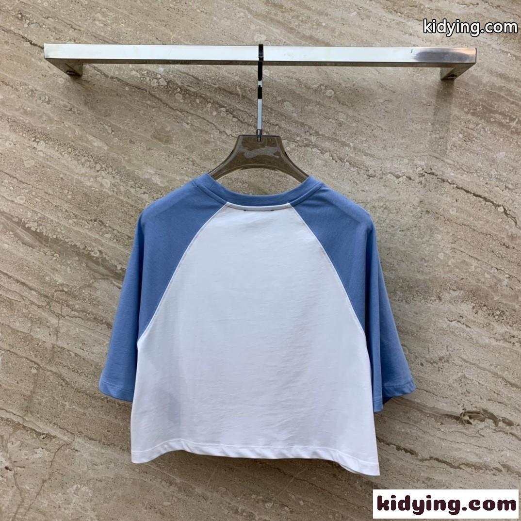 カジュアル バルマン Tシャツ コピー ロゴプリント コットン 半袖Tシャツ-2