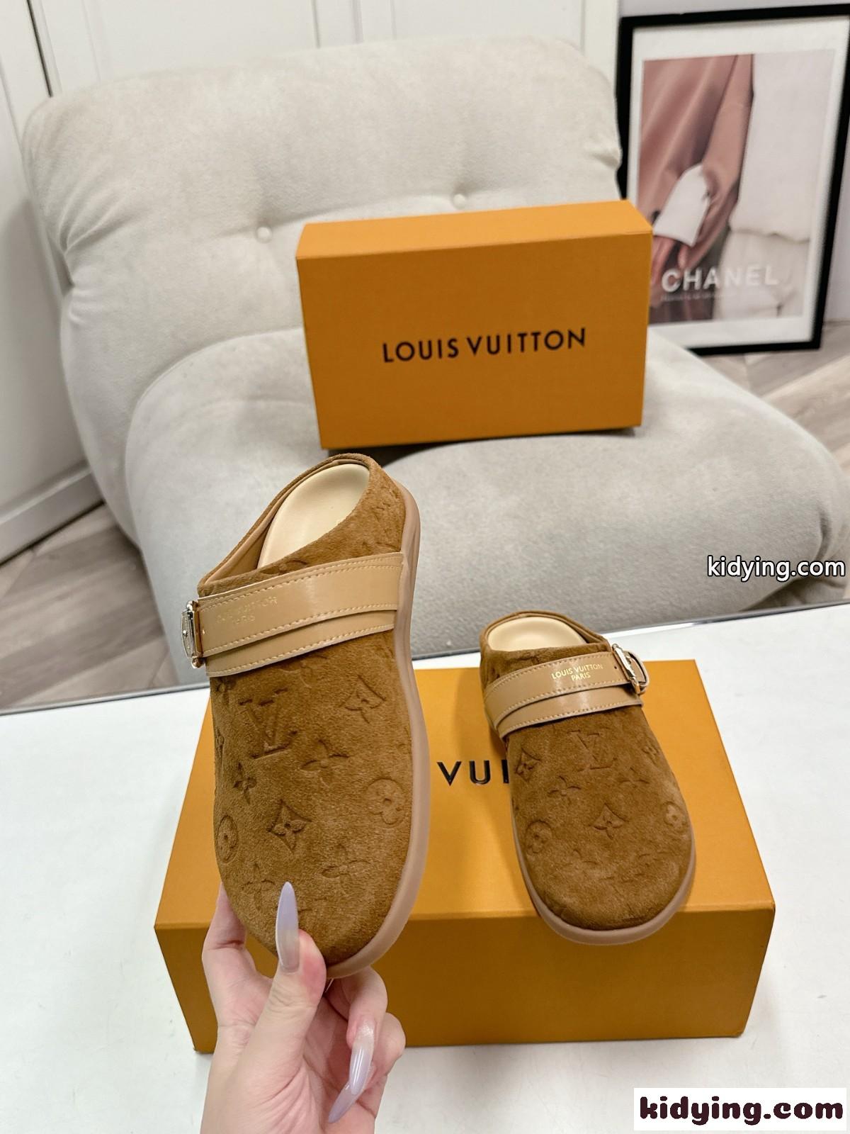 人気 カジュアル LV トゥ・ゴー クロッグ ルイ・ヴィトン サンダル スーパーコピー ブラウン-0